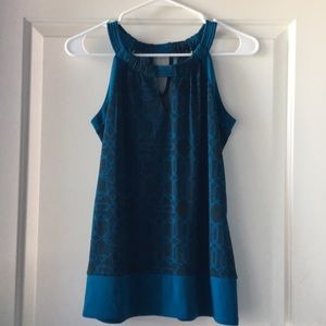 Banana Republic size xs teal/blue and black top